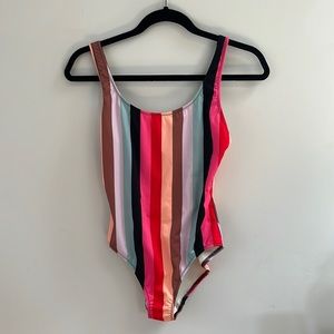 NWT Solid and Striped bathing suit